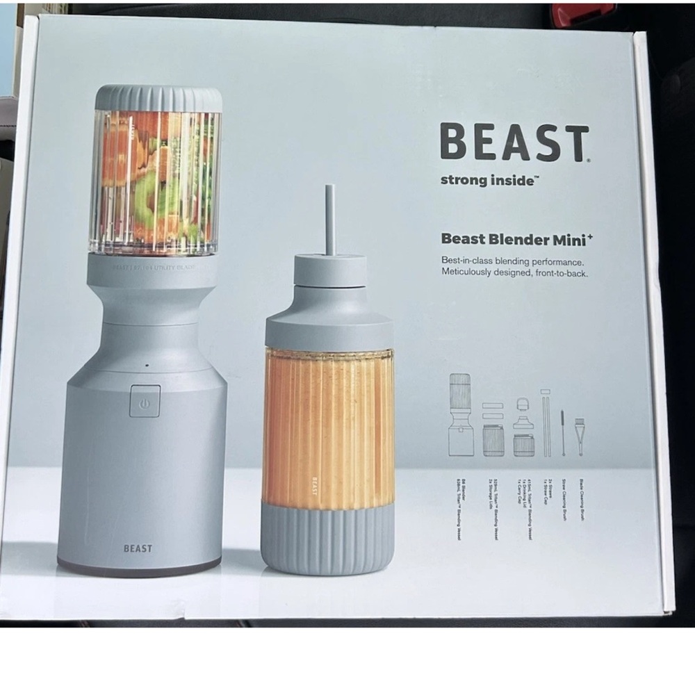 BEAST Strong Inside Mini Blender Plus Bundle Blue COLOR